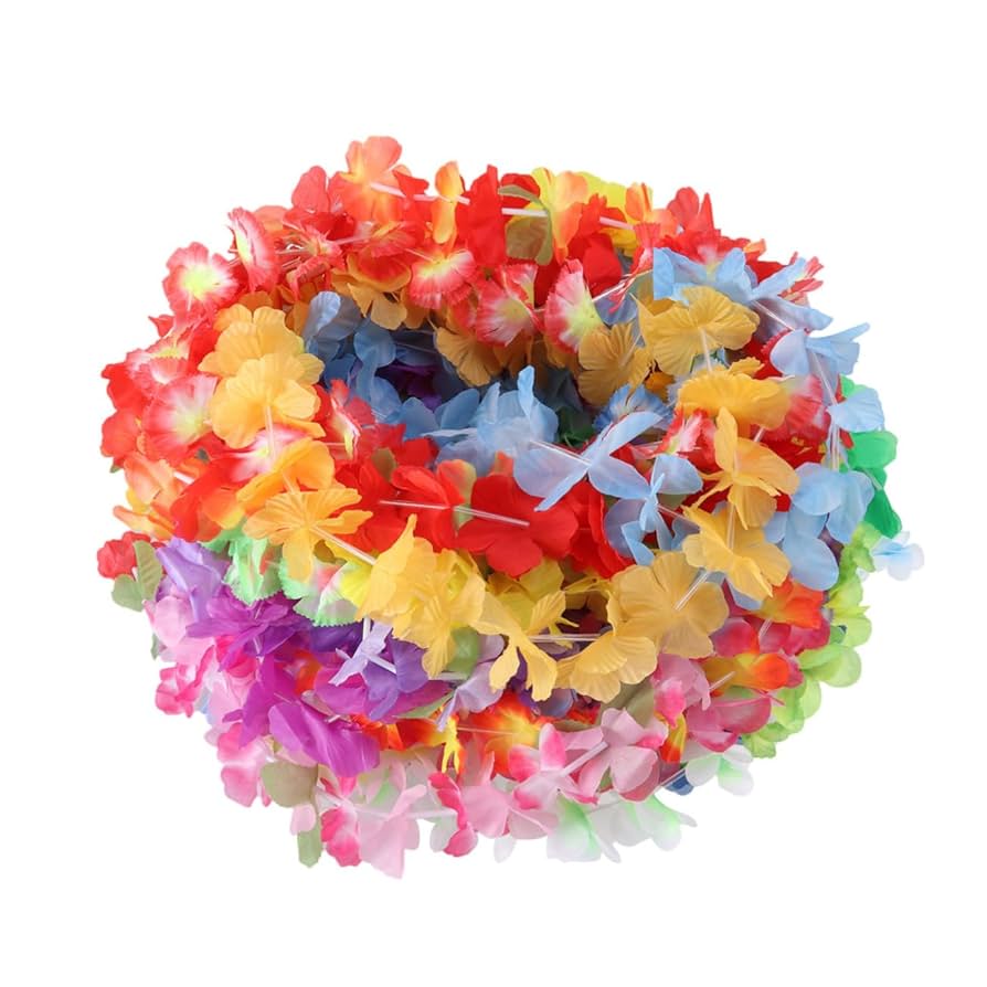ハワイアンレイ❤︎首飾り 花 Amazon｜ULDIGI 個 ハワイアン グッズ レイ 50本 ハワイ Led